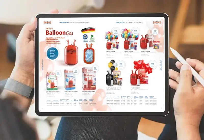 Europe's largest supplier of disposable helium bottles